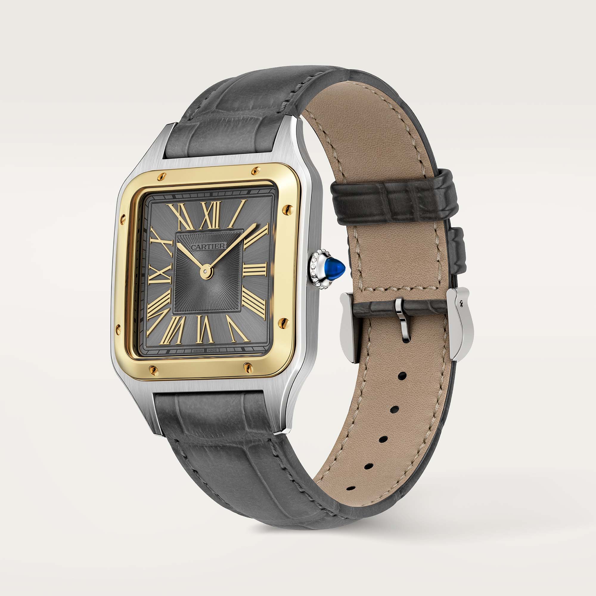 Cartier santos dumont white gold on sale